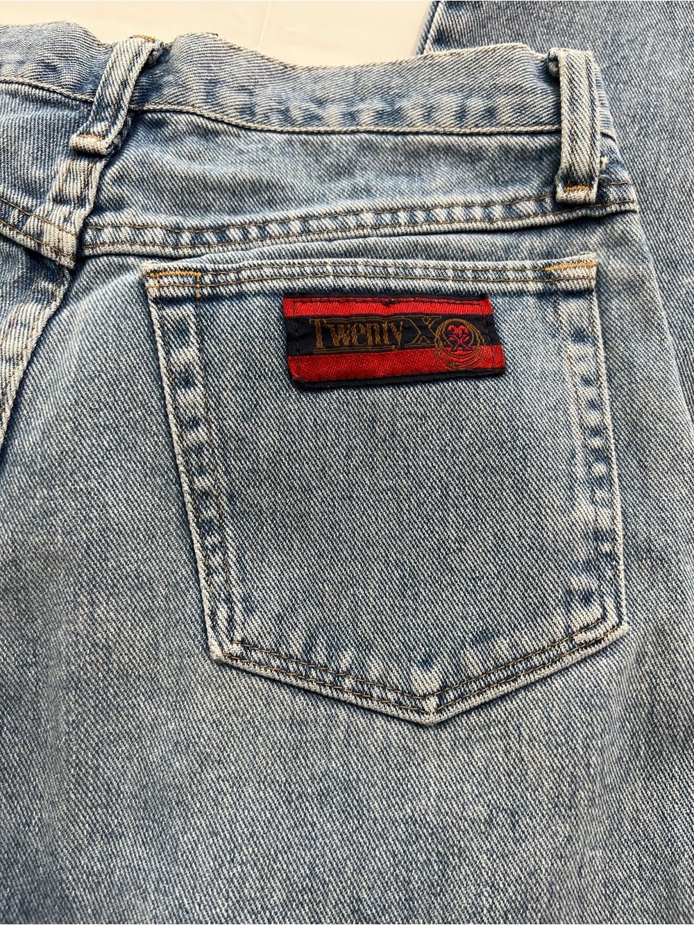 Vintage Wrangler 20X Denim Jeans 22MWXVM Light Blue Straight Leg Men’s 29x30